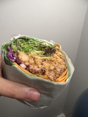 Buffalo wrap  at Plant Based Paradise - Kaimuki in Honolulu