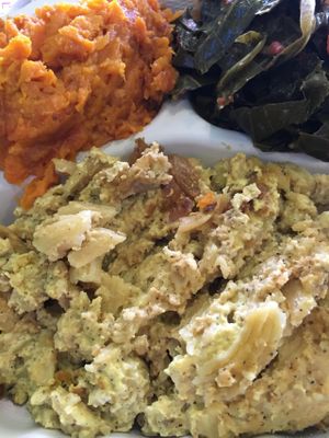 Gluten free Mac n cheese (vegan!) at Sweet and Natural in Mount Rainier