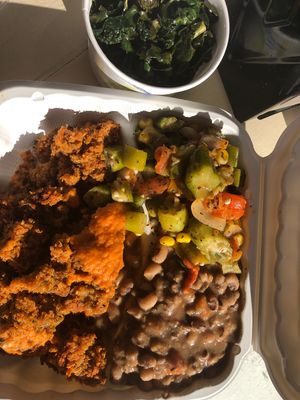 Vegan meatloaf  at Sweet and Natural in Mount Rainier