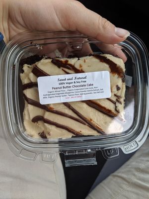 PB and chocolate cake at Sweet and Natural in Mount Rainier
