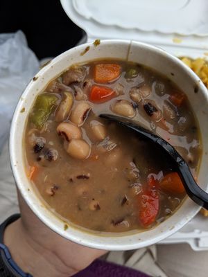 This was one side of beans, very good size for just a side! at Sweet and Natural in Mount Rainier