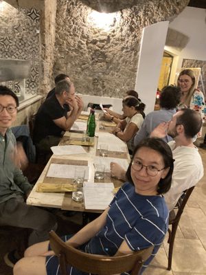 Tables at Pizzaria Criscemunno in Salerno