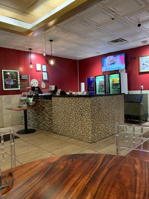 The front counter   at Siena's Pizzeria in Rockville