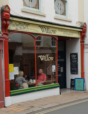 Exterior at Willow Vegetarian Garden Restaurant in Totnes