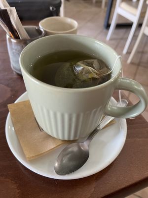Verbena tea  at Heaven's Cafe in Naxos