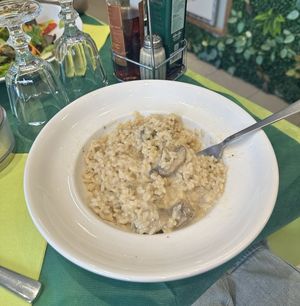 Risotto at Art In Flower in Bellagio