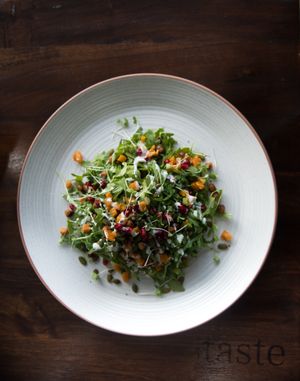 Squash - vegan  when you sub out dressing at Taste in Chatham