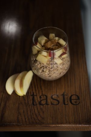 Overnight oats - vegan and gluten free at Taste in Chatham