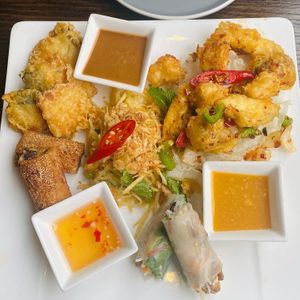 House platter  at Sen Viet Vegan in Edinburgh