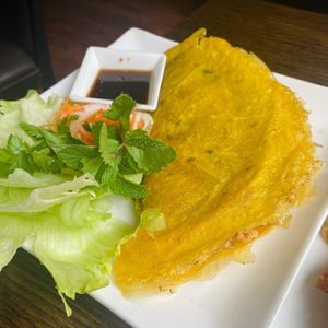 Crispy pancake  at Sen Viet Vegan in Edinburgh