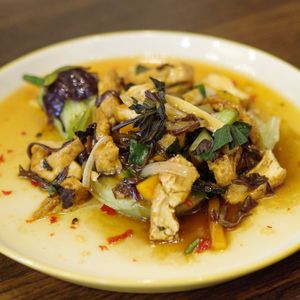 Aubergine at Sen Viet Vegan in Edinburgh