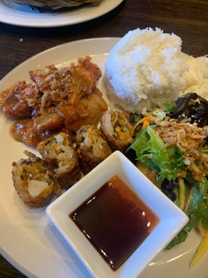 Bun cha at Sen Viet Vegan in Edinburgh