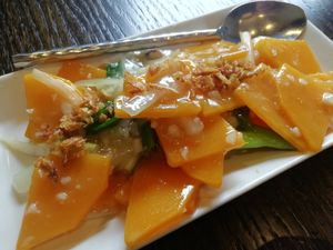 Pumpkin dish at Sen Viet Vegan in Edinburgh