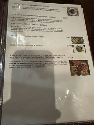 Starters   at Sen Viet Vegan in Edinburgh