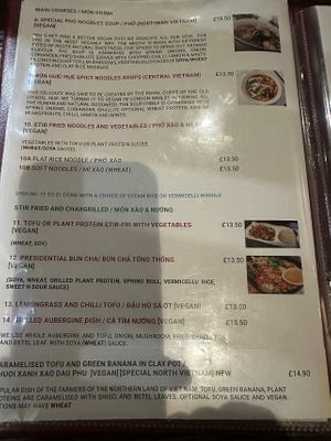 Mains   at Sen Viet Vegan in Edinburgh