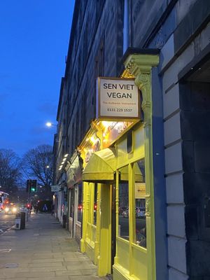 Outside   at Sen Viet Vegan in Edinburgh