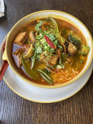 Spicy pho   at Sen Viet Vegan in Edinburgh