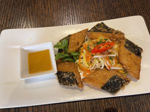 Ha long fried cakes    at Sen Viet Vegan in Edinburgh