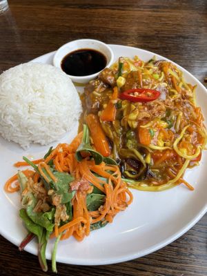 Lemongrass and chili tofu  at Sen Viet Vegan in Edinburgh