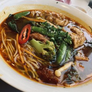 Spicy soupr cream  at Sen Viet Vegan in Edinburgh