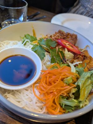 Lemongrass and chilli tofu at Sen Viet Vegan in Edinburgh