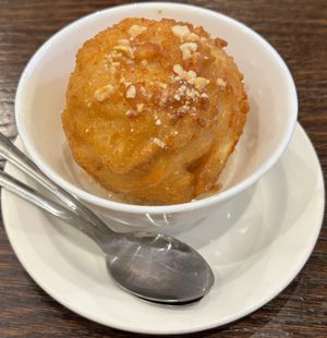 The pics are all in a funny order - anyway, this was dessert. Fried Ice Cream. at Sen Viet Vegan in Edinburgh
