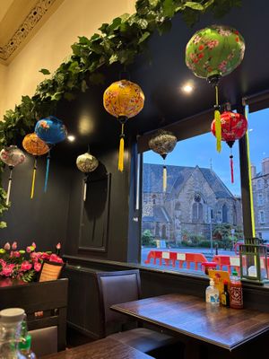 Interior pic at Sen Viet Vegan in Edinburgh