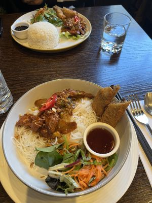 Presidential Bun Cha Vegan! Super delicious! ✨  at Sen Viet Vegan in Edinburgh