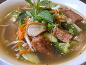 Pho at Non Viet Vegan in Edinburgh