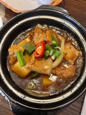 Hai phong caramel & kohlrabi  at Non Viet Vegan in Edinburgh