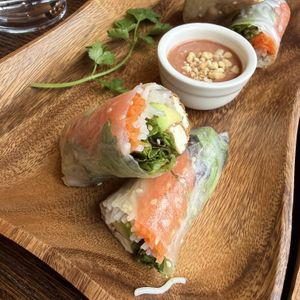Summer rolls  at Non Viet Vegan in Edinburgh