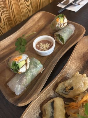 Summer rolls   at Non Viet Vegan in Edinburgh