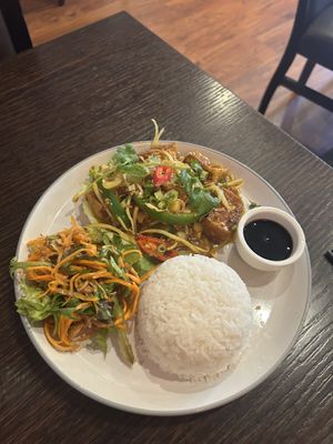 Tofu lemongrass   at Non Viet Vegan in Edinburgh