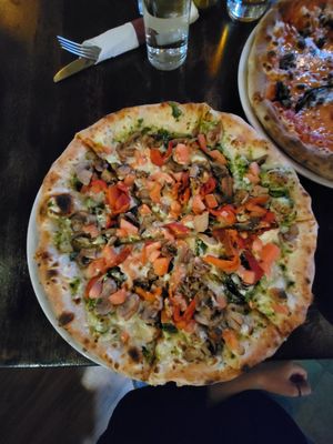Harvest pizza at Roscoe's Pizzeria in Takoma Park
