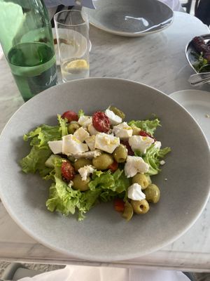 Vegan greek salad   at Brasserie Adriatic in Rovinj