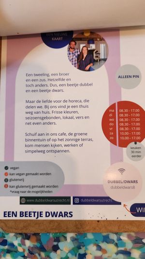  at DUBBEL/DWARS in Utrecht