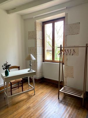 View on the valley. The curtains are coming ! at La Colline aux Licornes in Montbron