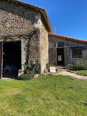 The shop and the brocante, located inside the barn. at La Colline aux Licornes in Montbron