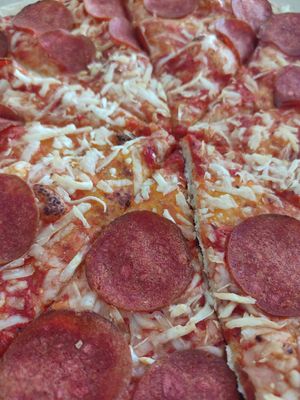 Vegan Pepperoni Pizza! at Domino's Pizza in North London