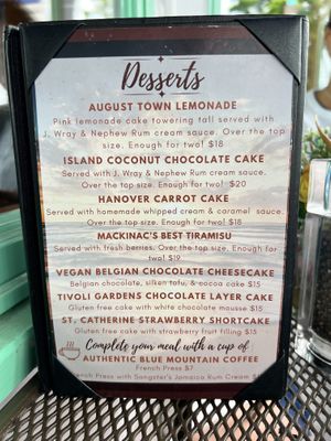   at Kingston Kitchen at the Village Inn in Mackinac Island