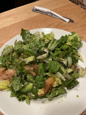 Fattoush salad with no pita chips  at Albasha Greek & Lebanese in Covington