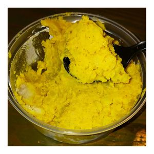 Honey Mustard Potato Salad. at Odd BBQ in Chantilly