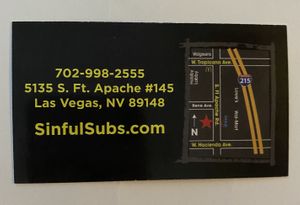   at Sinful Subs in Las Vegas