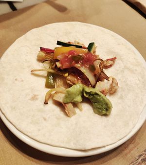 Fajitas at Caravanserai in San Sebastian