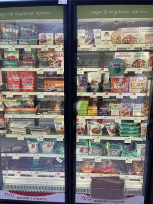 vegan frozen    at Gelson's in San Diego