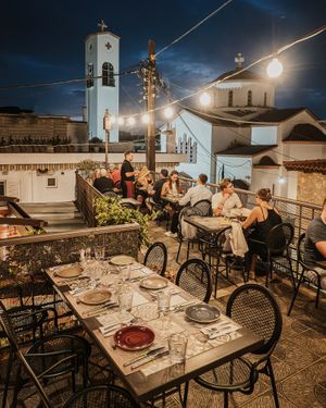 Our terrace at Avli in Malia in Crete