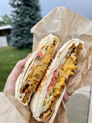 Crunchwrap Supreme  at Vegan Van @ Park Hill Kitchens in Denver