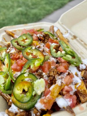 Nacho Fry Supreme  at Vegan Van @ Park Hill Kitchens in Denver