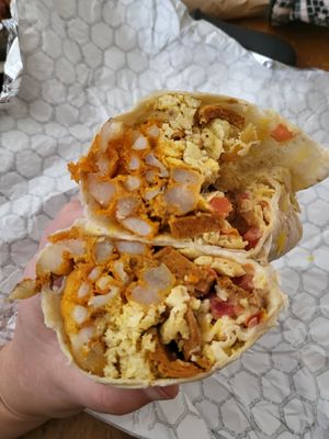 Breakfast burrito at Vegan Van @ Park Hill Kitchens in Denver