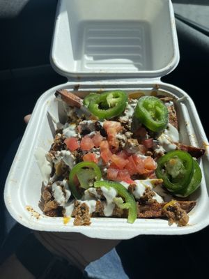 Nacho Fry Supreme   at Vegan Van @ Park Hill Kitchens in Denver